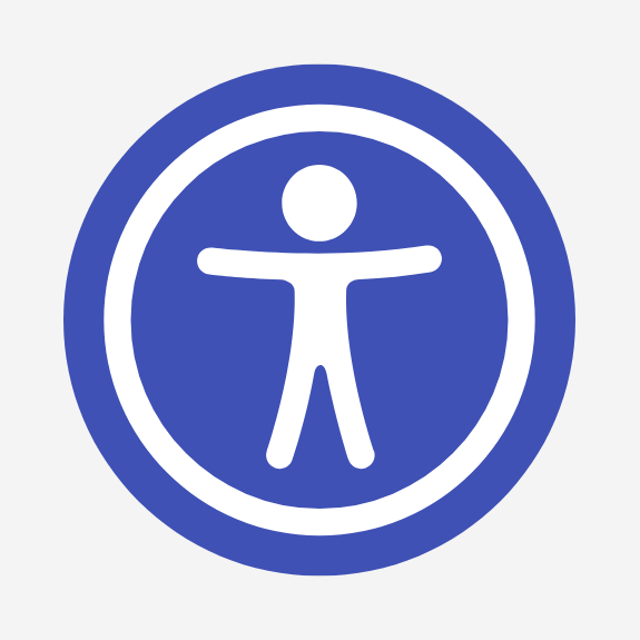 Blue accessibility Icon